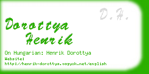 dorottya henrik business card